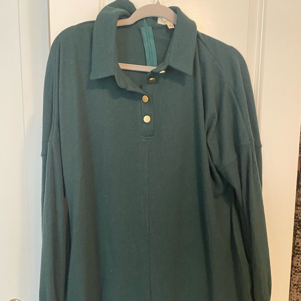 Mable Green Sweater Romper